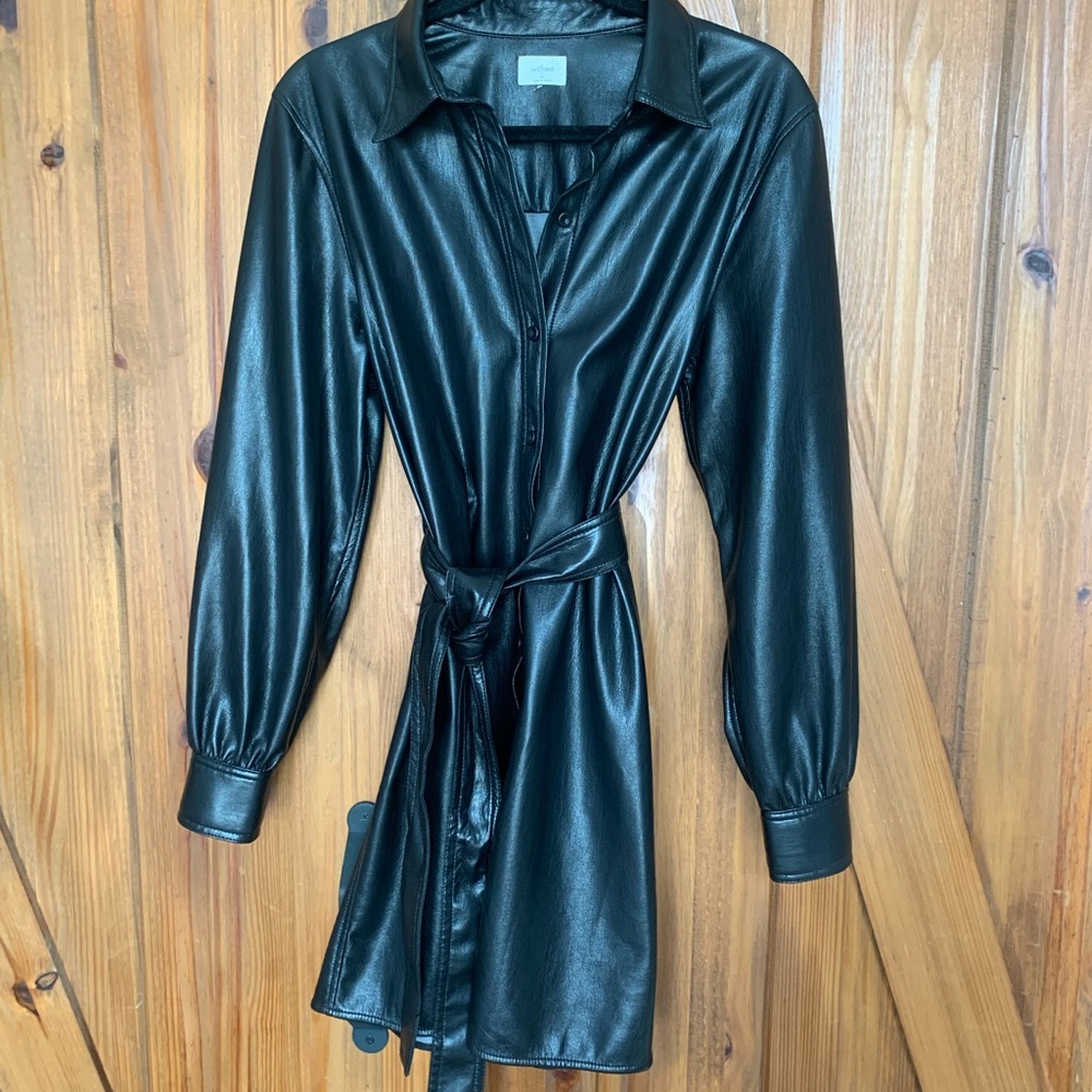 Like New Wilfred Caroline Faux Leather Dress
